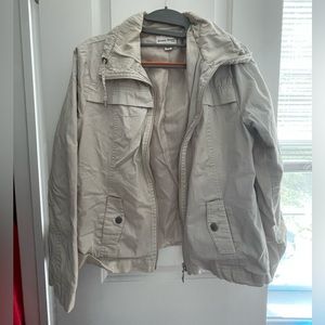 Studio works beige jacket size petite medium